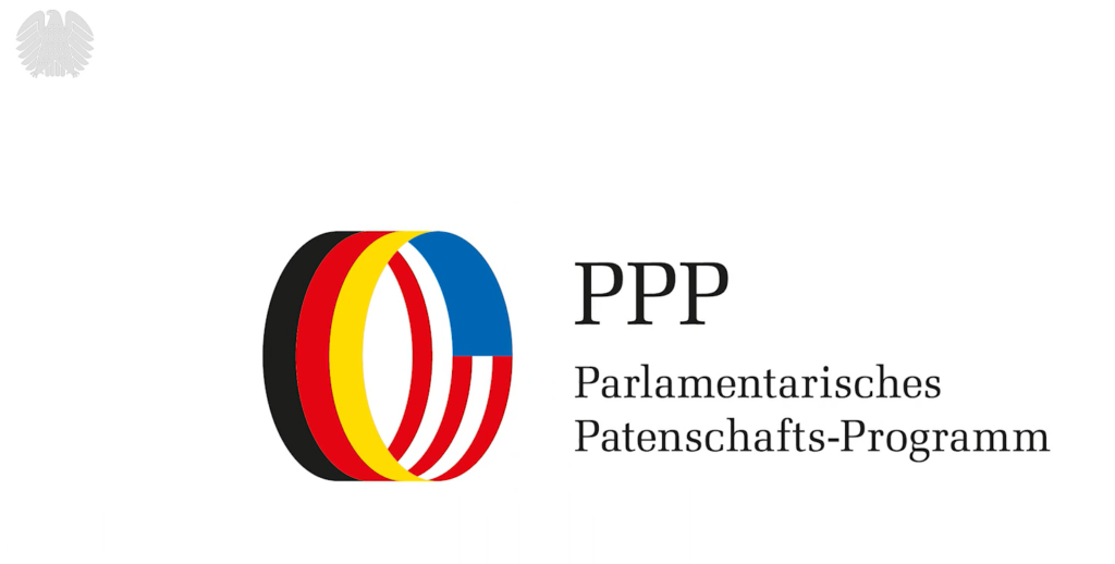 Logo des Parlamentarischen Patenschafts-Programms.